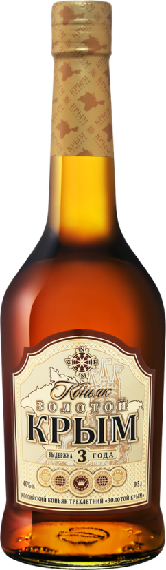 Коньяк Золотой Крым 3 года 0,5л 
