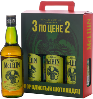 Виски Маклейн набор 3 бут. по 0,5л