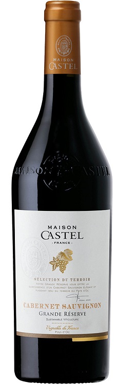 Вино Гранд Резерв Каберне Совиньон Пэи Д Ок Мэзон Кастель красное сухое 0,75л
