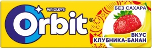 Жевательная резинка Орбит Клубника и Банан 13,6г