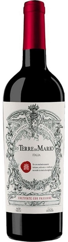 Вино Терре ди Марио Россо красное полусухое 0,75л