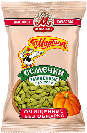 Семечки От Мартина тыквенные очищ. без соли 100г