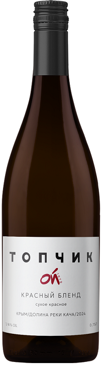 Вино Топчик Ой Красный Бленд красное сухое 0,75л