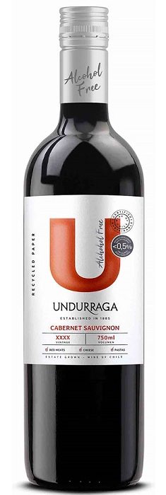 Вино безалкогольное Ундуррага Каберне Совиньон красное полусладкое 0,75л