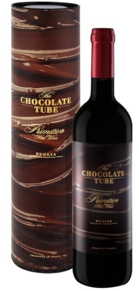 Вино Пулия Чоклэйт Тьюб Примитиво красное полусухое 0,75л п/у
