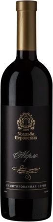 Вино Усадьба Перовских Лимитированная серия Мерло красное сухое 0,75л