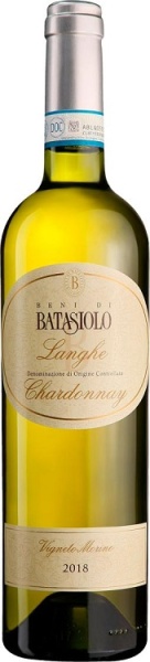 Вино Батазиоло Ланге Шардоне белое сухое 0,75л