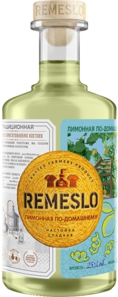Настойка сладкая Ремесло Лимонная по-домашнему 0,5л