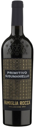 Вино Сузуманьелло Примитиво Золотая коллекция красное полусухое 0,75л