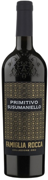 Вино Сузуманьелло Примитиво Золотая коллекция красное полусухое 0,75л