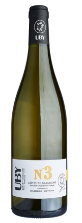 Вино Кот де Гасконь Юби №3 Коломбар Совиньон Блан белое сухое 0,75л