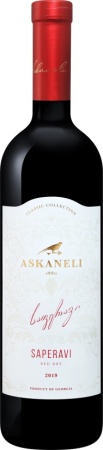 Вино Саперави Братья Асканели красное сухое 0,75л