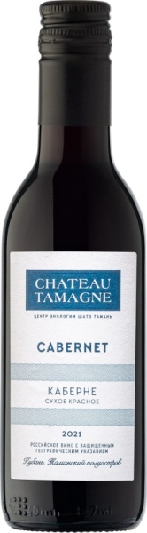 Вино Шато Тамань Каберне красное сухое 0,187л