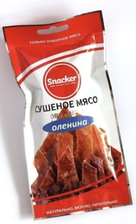 Снеки Снэкер Оленина сушеная 50г