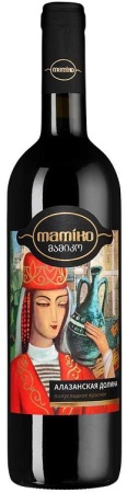 Вино Алазанская долина Мамико красное полусладкое 0,75л