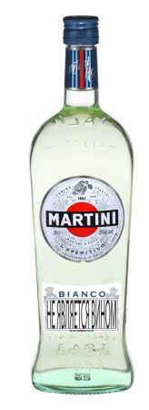 Напиток виноградосодержаший Мартини Бьянко ароматизированный белый сладкий 1л