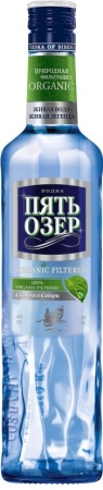 Водка Пять Озёр Органик 0,5л