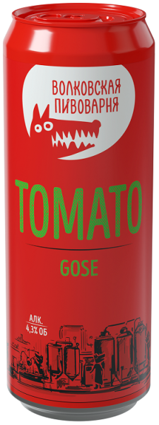 Пивной напиток Волковская Пивоварня Томато Гозе 0,45л ж/б