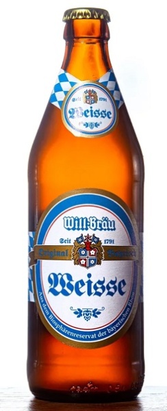 Пиво Вилл-Брау Хефе Вайзен 0,5л бут.