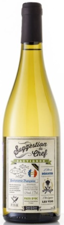 Вино Сюгжестион дю Шеф Совиньон Блан белое сухое 0,75л