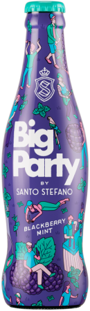 Напиток слабоалк. особый газ. Биг Пати от Санто Стефано Ежевика и Мята 0,3л бут.