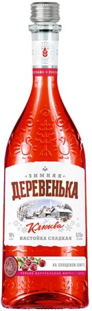 Настойка сладкая Зимняя Деревенька Клюква 0,5л