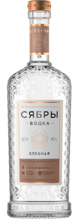 Водка Сябры Хлебная 0,7л