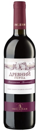 Вино Древний Город красное полусладкое 0,75л