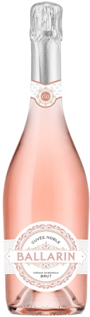 Игристое вино Креман Балларин Де Бордо Кюве Нобл розовое брют 0,75л