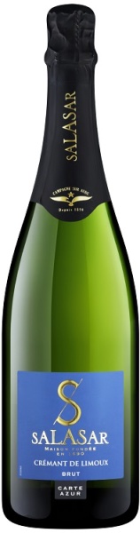 Игристое вино Креман де Лиму Салазар Карт Азур белое брют 0,75л