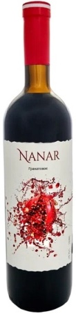 Плодовая алкогольная продукция Нанар Гранатовое сухая 0,75л