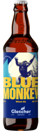 Пивной напиток Глетчер Блю Манки 0,5л бут.