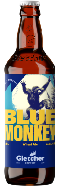 Пивной напиток Глетчер Блю Манки 0,5л бут.