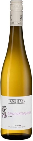 Вино Ханс Баер Гевюрцтраминер белое полусладкое 0,75л