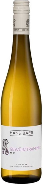 Вино Ханс Баер Гевюрцтраминер белое полусладкое 0,75л