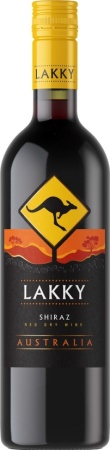 Вино Лакки Шираз Каберне Совиньон красное полусухое 0,75л