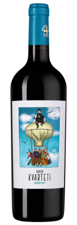 Вино Квартети Саперави красное сухое 0,75л