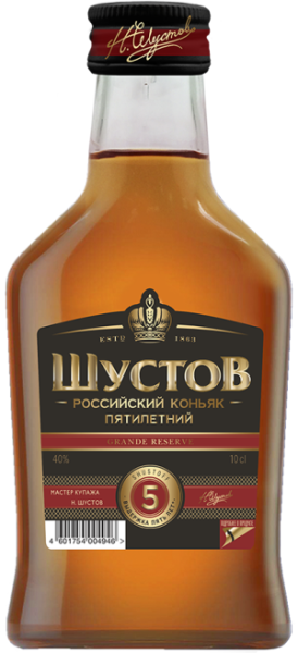 Коньяк Шустов 5 лет 0,1л