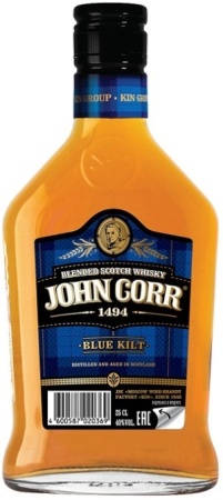 Виски Джон Корр Синий Килт 3 года 0,25л
