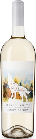 Вино Лупо дель Боско Пино Гриджио Терре Ди Кьети белое сухое 0,75л