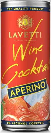 Сидр фруктовый ароматизированный Лаветти Аперино 0,25л ж/б