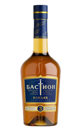 Коньяк Бастион 3 года 0,5л