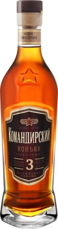 Коньяк Командирский 3 года 0,5л 