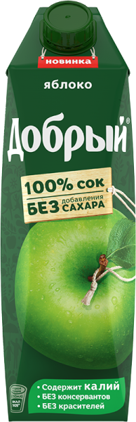 Сок Добрый Яблочный 1л
