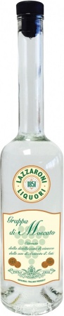 Водка виноградная Граппа ди Москато Лаццарони 0,5л