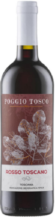 Вино Поджио Тоско Россо красное сухое 0,75л