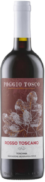 Вино Поджио Тоско Россо красное сухое 0,75л