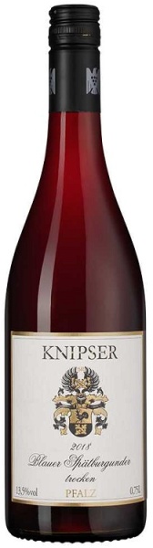 Вино Книпсер Блауэр Шпетбургундер красное сухое 0,75л