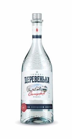 Водка Зимняя деревенька на Солодовом спирте 1л