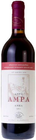Вино Амра красное полусухое 0,75л